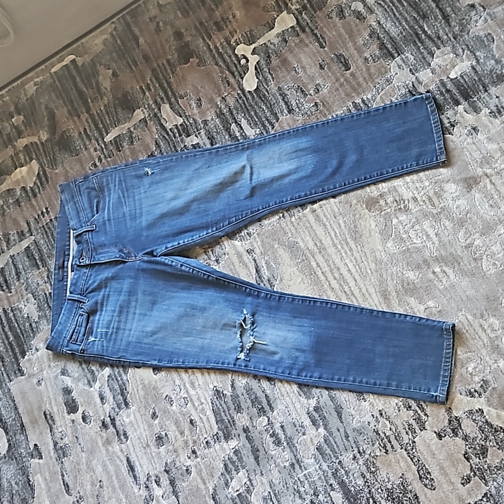 Levis low skinny distressed jeans 12P